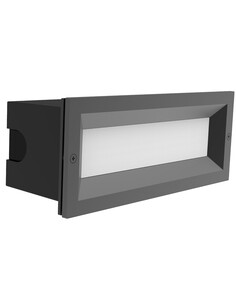 WALL RECD 13W LED TRI 639Lm IP65 RECT BRICKLIGHT WH FR BRICKTRI4
