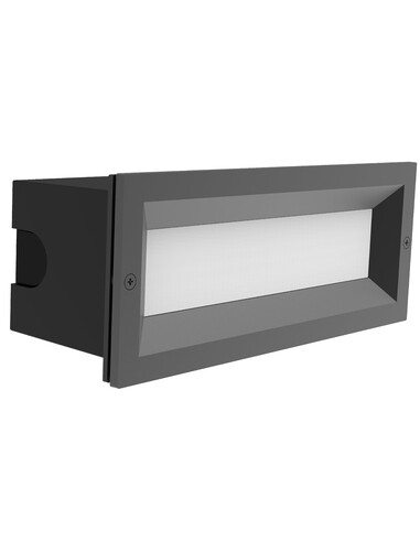 WALL RECD 13W LED TRI 639Lm IP65 RECT BRICKLIGHT BRICKTRI4
