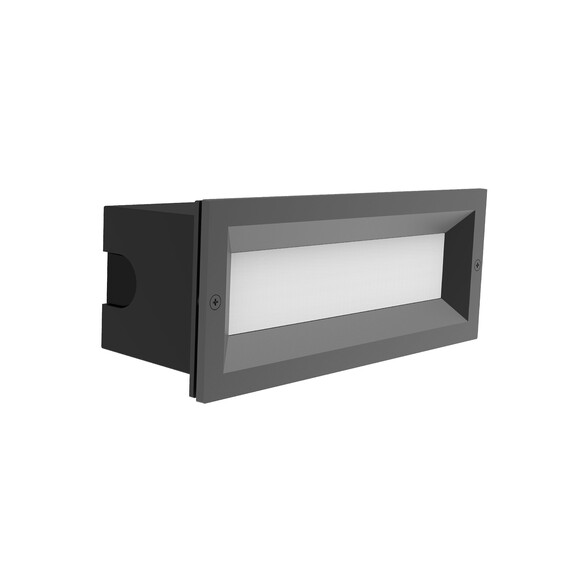 BRICKTRI4 - BRICKTRI Exterior LED Tri-CCT Recessed Rectangular Frosted Diffuser Wall / Brick Lights IP65 - White
