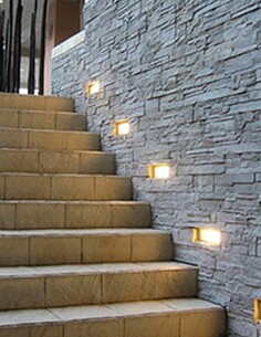 WALL RECD 13W LED TRI 639Lm IP65 RECT BRICKLIGHT WH FR BRICKTRI4 2