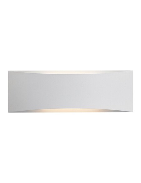 BRISTOL Up & Down Wall Light Curved 8W Tri-Colour White - BRISTOL