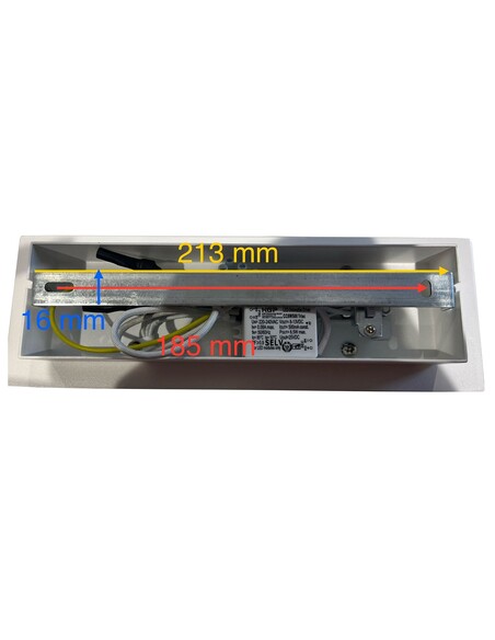 BRISTOL Up & Down Wall Light Curved 8W Tri-Colour BRISTOL