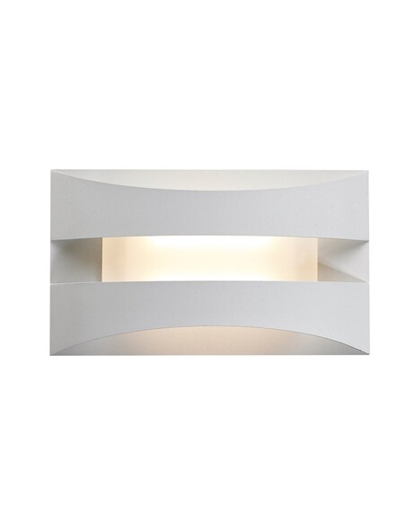 CARDIFF Up & Down Wall Light Rectangular 5W Tri-Colour White - CARDIFF