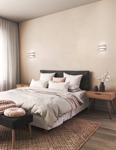 CARDIFF Up & Down Wall Light Rectangular 5W CARDIFF
