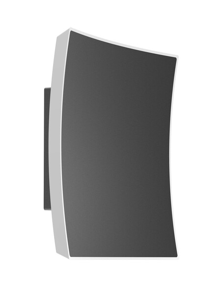 CRISTAL1 Exterior Wall Light Curved 13W LED Tri-Colour Dark Grey IP65 - CRISTAL1