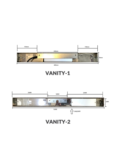 VANITY-1 - VANITY LED Interior Chrome Frosted VANITY-1
