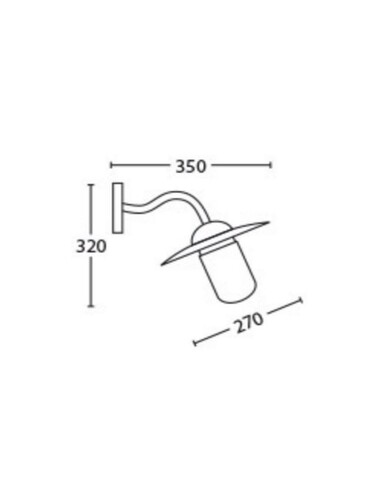 DEKSEL04 Exterior Wall Light Black IP54 - DEKSEL04DEKSEL04