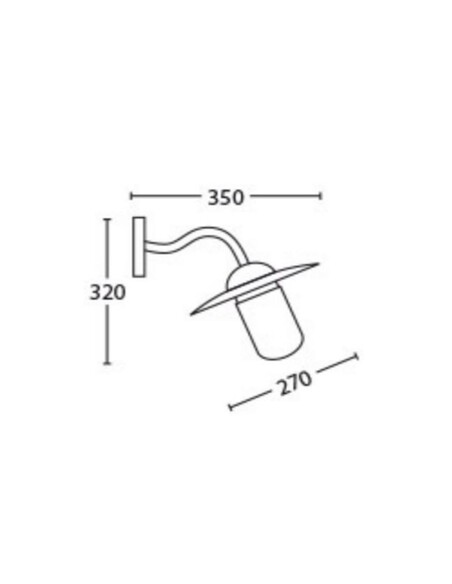 DEKSEL04 Exterior Wall Light Black IP54 - DEKSEL04DEKSEL04