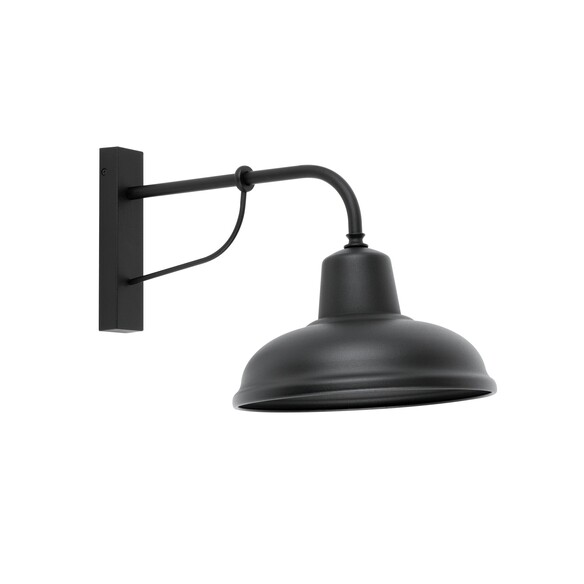 DEKSEL05 - DEKSEL Industrial Matte Black Interior Wall Light