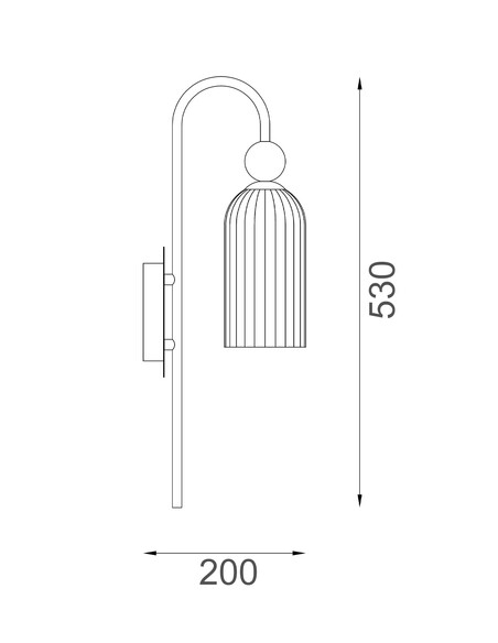 FLAUTA1W Interior Wall Light Round 1W Black - FLAUTA1W
