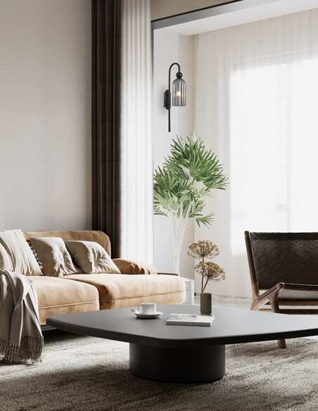 FLAUTA2W Interior Wall Light Round 2W Gold - FLAUTA2W