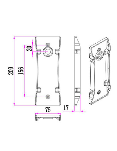 GIROTRI2 Up & Down Wall Light 11W LED Tri-Colour GIROTRI2