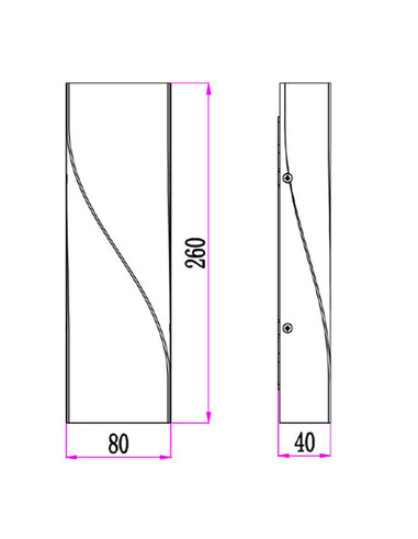 GIROTRI2 Up & Down Wall Light 11W LED Tri-Colour GIROTRI2