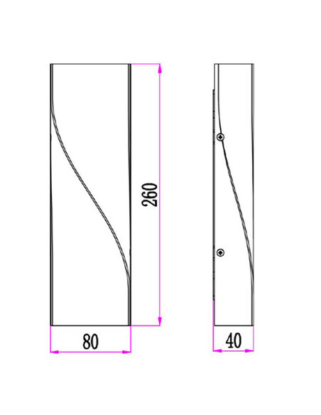 GIROTRI2 Up & Down Wall Light 11W LED Tri-Colour GIROTRI2