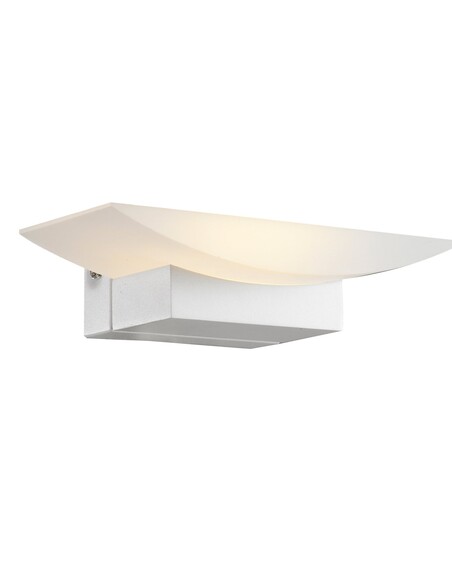 HELSINKI Up & Down Wall Light Curved 6W Tri-Colour White - HELSINKI