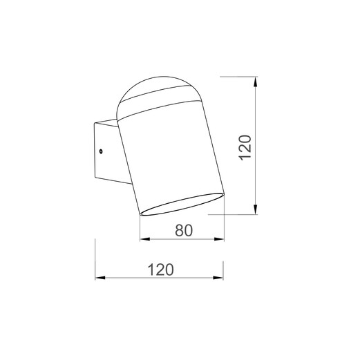 KEILA1 - KEILA Exterior Oval Surface Mounted Wall KEILA1