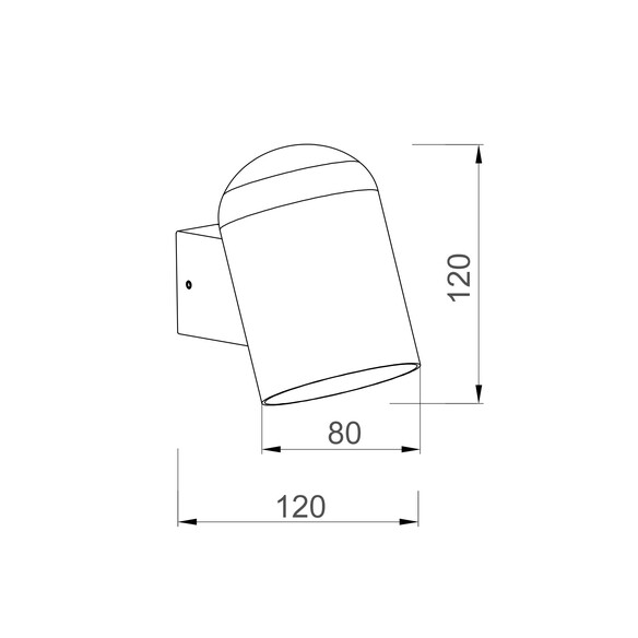 KEILA1 - KEILA Exterior Oval Surface Mounted Wall KEILA1