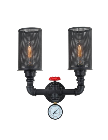 VENETO-W2 - VENETO Industrial Aged Iron Decorative Wall Light