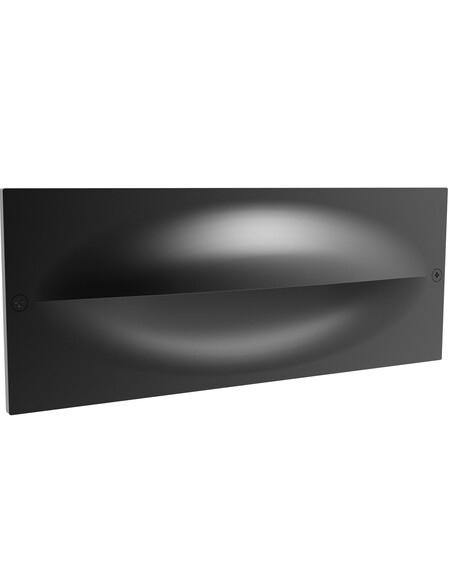 WALL RECD 13W LED TRI 670Lm IP65 RECT Dark Grey Eyelid - OGATRI1