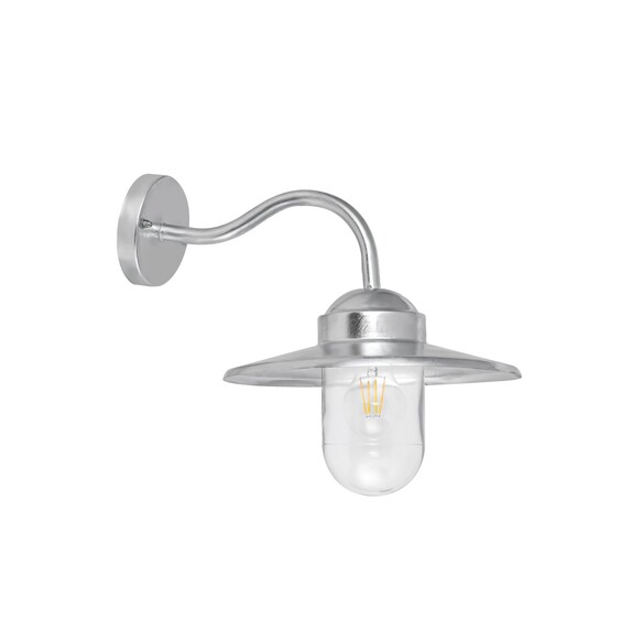 PAYONG1 - PAYONG Exterior Sun Hat Shape with Clear Glass Wall Lights IP44 - Stainless Steel 304 & Clear Glass Lamp Holder: 1x...