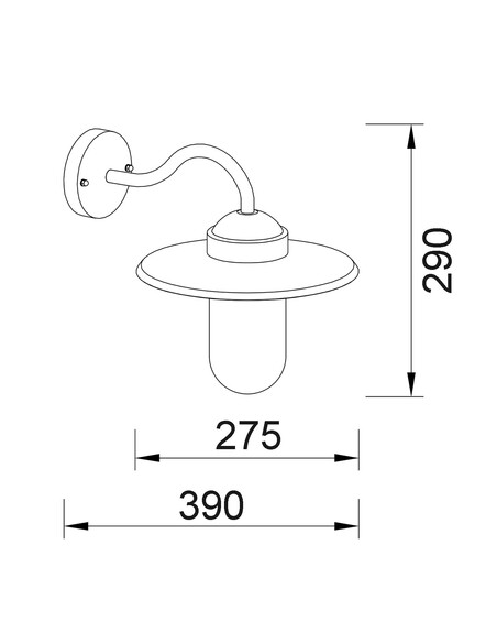 PAYONG1 Exterior Wall Light Black IP44 - PAYONG1PAYONG1