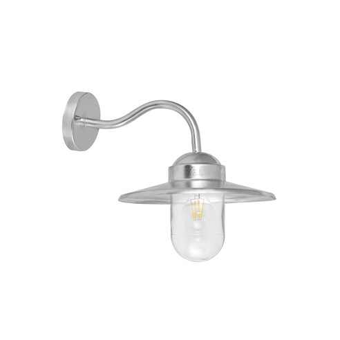 PAYONG3 - PAYONG Exterior Sun Hat Shape with Clear Glass Wall Lights IP44 - Stainless Steel 304 & Clear Glass Lamp Holder: 1x...
