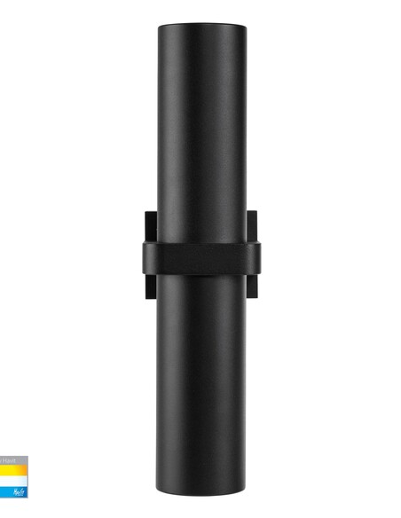 LUZ Up & Down Wall Pillar Light Black - HV10291THV10291T