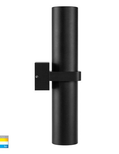 LUZ Up & Down Wall Pillar Light Black - HV10291THV10291T