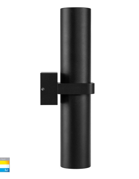 LUZ Up & Down Wall Pillar Light Black - HV10291THV10291T