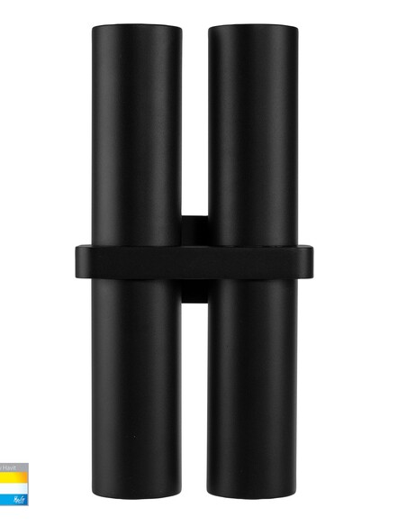 LUZ Up & Down Wall Pillar Light Black - HV10292THV10292T