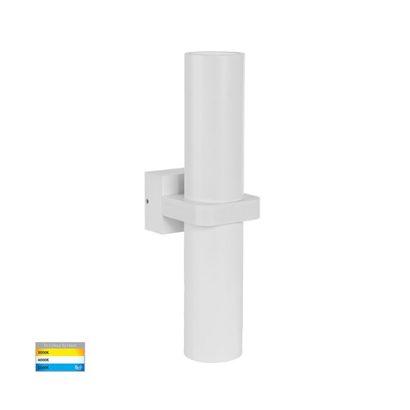 HV10391T - Luz White TRI Colour Single Up & Down Wall Pillar Lights