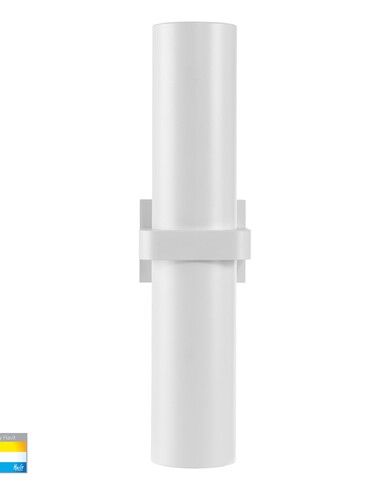 LUZ Up & Down Wall Pillar Light White - HV10391THV10391T
