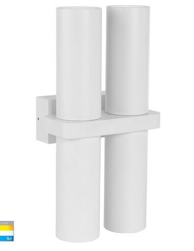 LUZ Up & Down Wall Pillar Light White - HV10392THV10392T