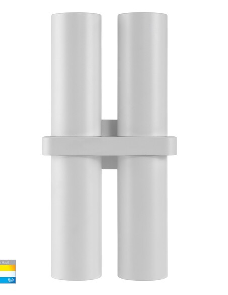 LUZ Up & Down Wall Pillar Light White - HV10392THV10392T