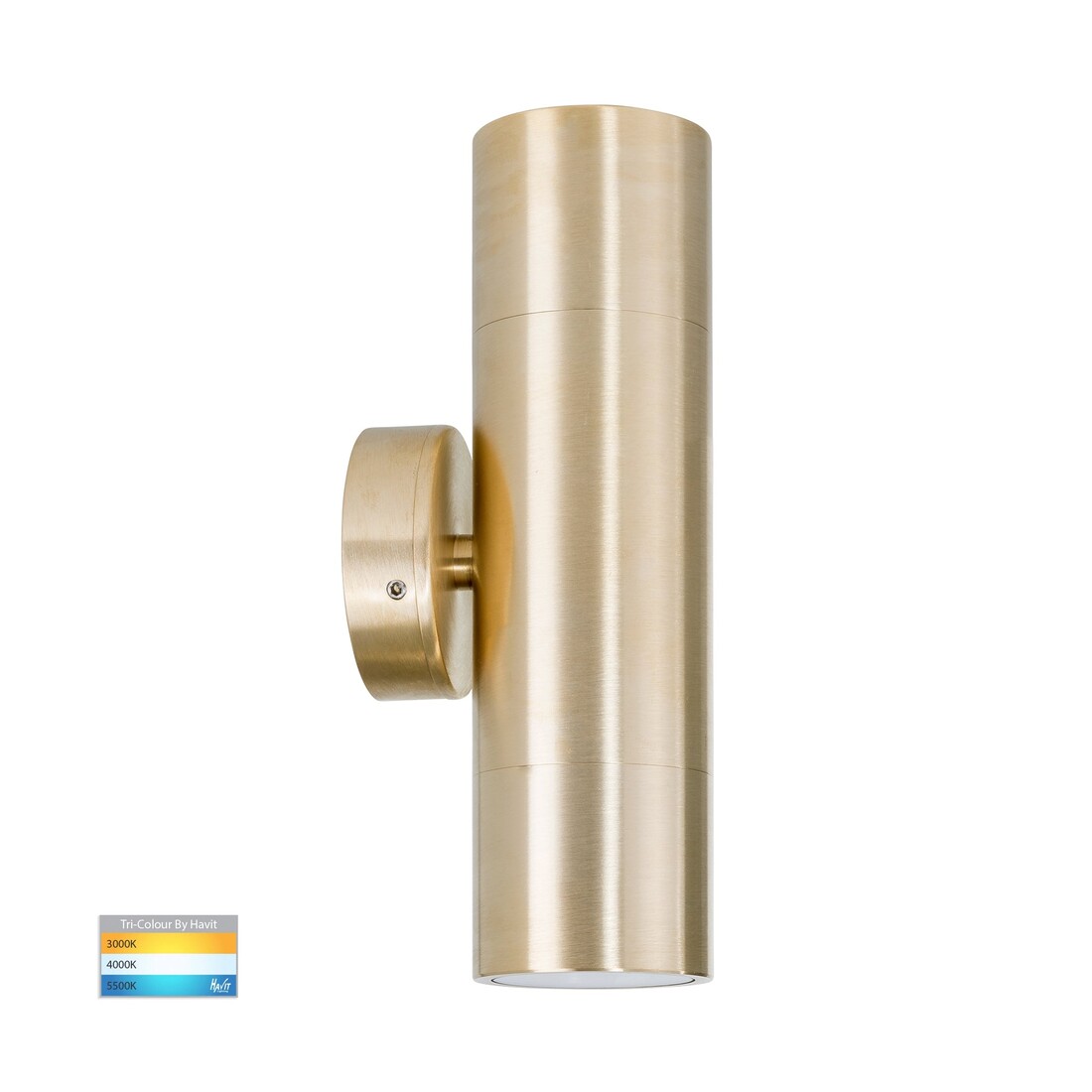 Tivah Solid Brass TRI Colour Up & Down Wall Pillar Lights