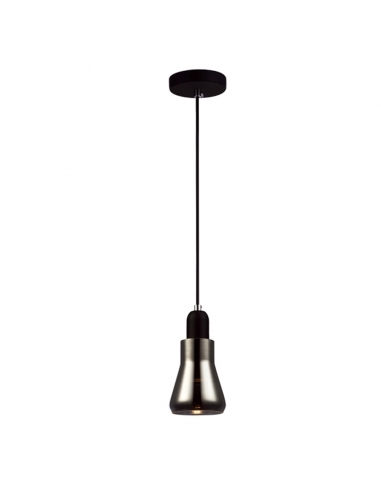 YARRA - YARRA GU10 Smokey Black Glass Flute Pendant Light