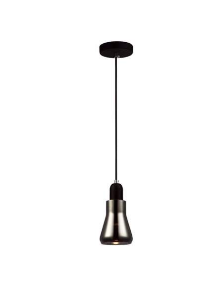 YARRA - YARRA GU10 Smokey Black Glass Flute Pendant Light