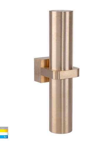 LUZ Up & Down Wall Pillar Light Brass - HV10591THV10591T