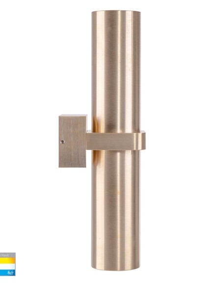 LUZ Up & Down Wall Pillar Light Brass - HV10591THV10591T