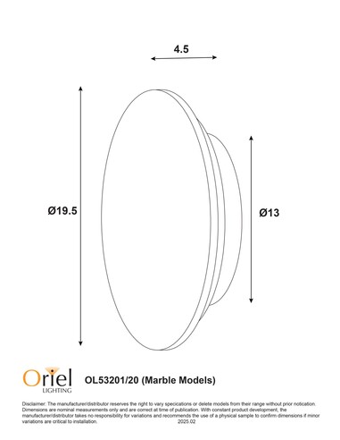 OL53201/20GN Interior Wall Light - OL53201/20GNOL53201/20GN