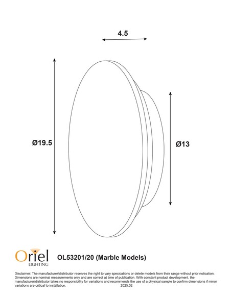 OL53201/20GN Interior Wall Light - OL53201/20GNOL53201/20GN