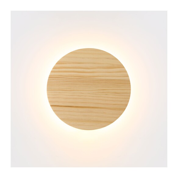 OL53201/20NAT - Dot 200mm Natural Timber CCT LED Wall Light