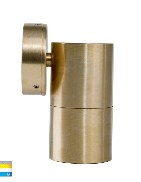 TIVAH Single Fixed Wall Pillar Light Brass - HV1155T