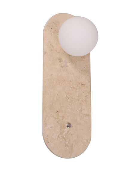 POI1 Interior Wall Light Round Travertine - POI1