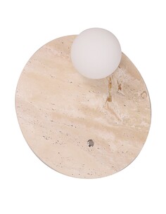 POI2 Interior Wall Light Round Travertine - POI2POI2