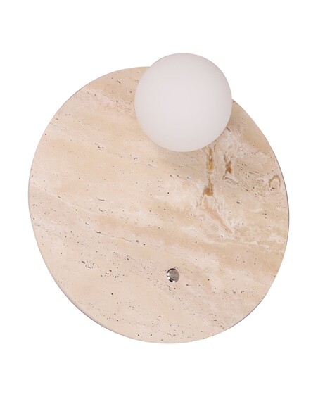 POI2 Interior Wall Light Round Travertine - POI2POI2
