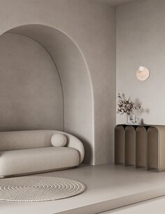 POI2 Interior Wall Light Round Travertine - POI2POI2 2