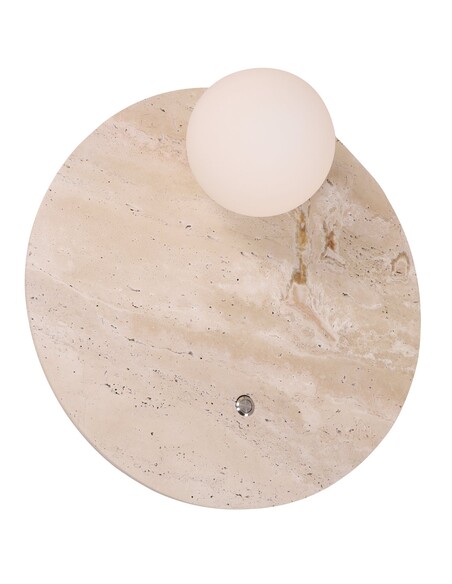 POI2 Interior Wall Light Round Travertine - POI2POI2