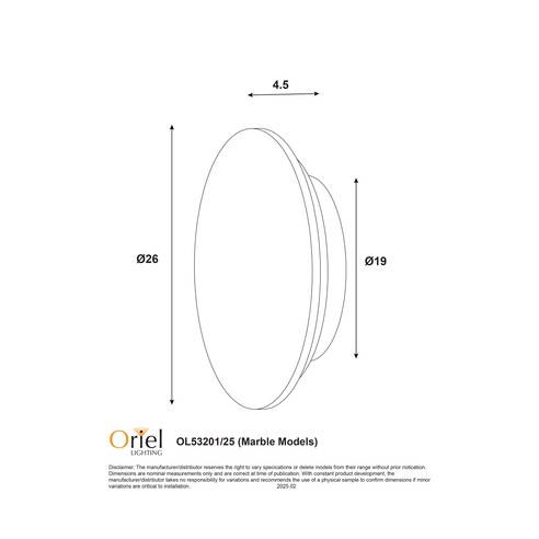 OL53201/25GY - DOT.25 14W LED CCT Dimmable 26cm OL53201/25GY
