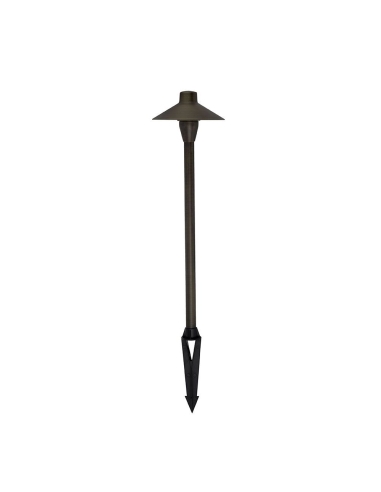 COOLIE01 - COOLIE Exterior Coolie Rustic Brass / Matte Black Spike Lights IP54 - Matte Black Lamp Holder: G4 (Max.20W Globes)...